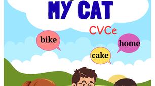 Книжка-читанка "The Cat Rides a Bike" із серії "My Cat" Story 2