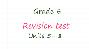 Prepare 6. Revision test: Units 5-8
