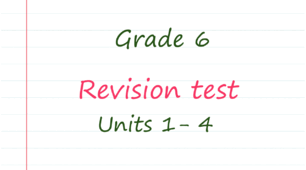 Prepare 6. Revision test: Units 1-4