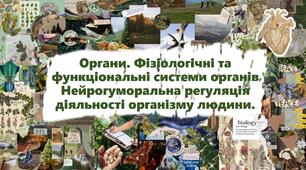 Органи. Фізіологічні та функціональні системи органів Нейрогуморальна регуляція діяльності організму людини.