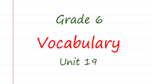 Prepare 6. Unit 19. Vocabulary