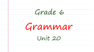 Prepare 6. Unit 20. Grammar