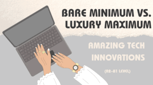 Speaking activity Bare Minimum vs. Luxury Maximum "Amazing Tech Innovations" (A2–B1 level)