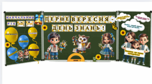 Перше вересня - оформлення дошки.