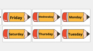 Набір карток “Days of the Week”