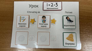 Візуальний розклад для учнів з ООП