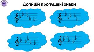 «Знаки альтерації: допиши пропущені 🎼 (порядок дієзів і бемолів)»