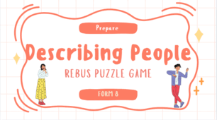 Prepare 8. Unit 1. Vocabulary. Describing people. Rebus puzzles
