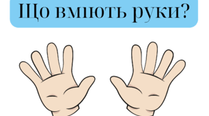 Дидактична гра «Що вміють руки?»