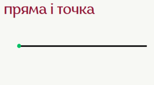 Точка та пряма