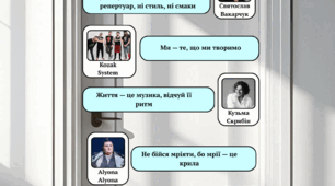 Розтяжка на двері. Оформлення дверей кабінету музичного мистецтва: Музична майстерня