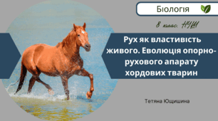 Рух як властивість живого. Еволюція опорно-рухового апарату хордових тварин. 8 клас. НУШ