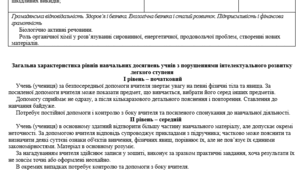 Навчальна програма «Фізика і хімія в побуті» для 7-10 класів  спеціальних закладів загальної середньої освіти для дітей із порушеннями інтелектуального розвитку