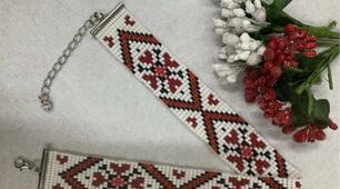 Проєкт. Чокер з бісеру в техніці ткання