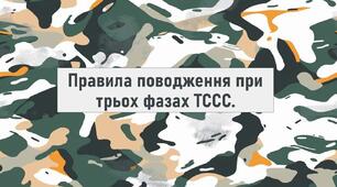 Правила поводження при трьох фазах ТССС.