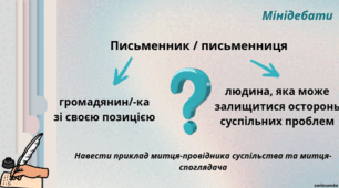 Письменник як творча особистість. Громадянська позиція митця як етична проблема