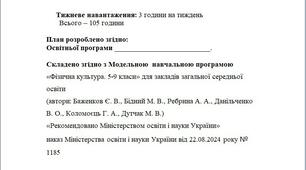 Календарно-тематичне планування 8 клас 2025-26р НУШ