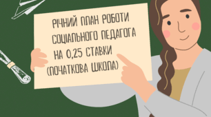 Річний план роботи соціального педагога на 0,25 ставки (початкова школа) на 2025-2026 н.р.