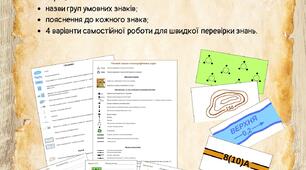 Набір-конструктор "Топографія: умовні знаки від А до Я"  (умовні знаки топографічної карти)