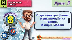 Інструктаж з БЖД. Кодування графічних даних. Колірні моделі. Кодування мультимедійних даних. (ГР1)