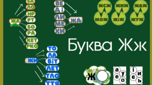 Буква Ж ж. Читання складів з буквою Ж ж. Розчитування Ж ж.