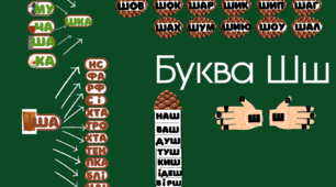 Буква Ш ш. Читання складів з буквою Ш ш. Розчитування Ш ш.