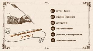 Повторення вивченого (5 — 9кл.)