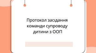 Протокол засідання команди супроводу