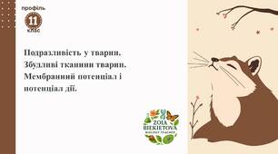 Подразливість у тварин. Збудливі тканини тварин. Мембранний потенціал і потенціал дії.