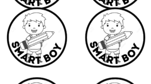 Бейджики "Smart boy" та "Smart girl" для уроку англійської мови.