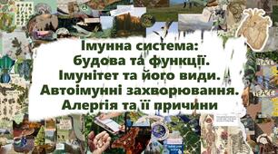 Імунна система:будова та функції. Імунітет та його види. Автоімунні захворювання. Алергія та її причини