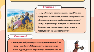 Робочий аркуш "Образ Гуллівера як втілення концепції  нової людини"