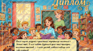 Святковий диплом до дня вчителя
