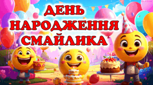 День народження Смайлика - 19 вересня 🎉🙂Комплект матеріалів📂