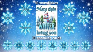 Оформлення дошки+speaking cards  "May this winter bring you..."