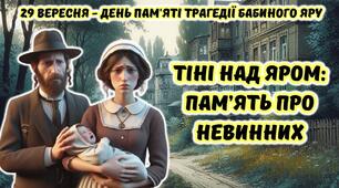 29 вересня - День пам'яті трагедії Бабиного Яру. Анімована інформаційно-ігрова презентація "Тіні над яром: пам'ять про невинних"