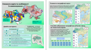 Презентація. Елементи карти та особливості їх компонування. 8 клас НУШ. Програма Запотоцького С.П.