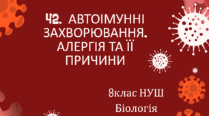 Презентація  до уроку  «§42. Автоімунні захворювання. Алергія та її причини»   8 клас НУШ