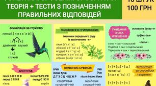 Набір посібників ( 10 штук ) "Фонетика. Орфоепія. Орфографія" ( теорія + тести з відповідями )