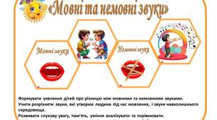 Дидактична гра «Мовні та немовні звуки»