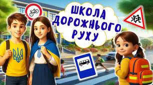 Правила дорожнього руху. Сучасна анімована презентація «Школа дорожнього руху» + постер