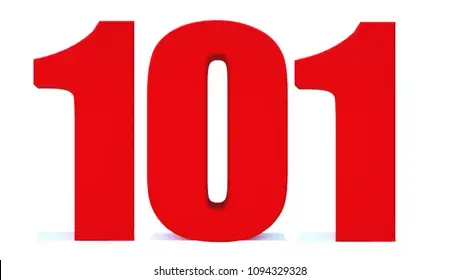 3d Red Number 101 Isolated On Stock Illustration 1094329328 | Shutterstock