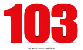 3d Red Number 103 Isolated On Stock Illustration 1094329280 | Shutterstock