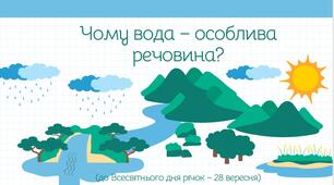 28 вересня - Всесвітній  день річок. Чому вода – особлива речовина? Пізнаємо природу 5 клас НУШ