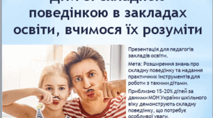 Презентація "Проблемна поведінка в закладах освіти"+ всі матеріали виступу