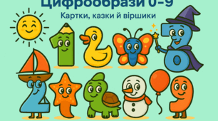 Цифрообрази: казки, віршики та ігри для легкого знайомства з цифрами 0–9