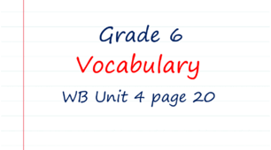 Prepare 6. Unit 4. Vocabulary. Adjectives