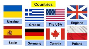 Where are you from? 3 клас. Countries