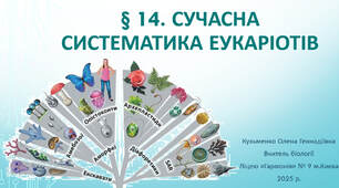 § 14. Сучасна систематика еукаріотів