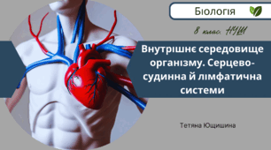 Внутрішнє середовище організму. Серцево-судинна й лімфатична системи. 8 клас. НУШ